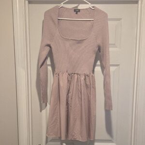 Express Mauve Long Sleeve Dress